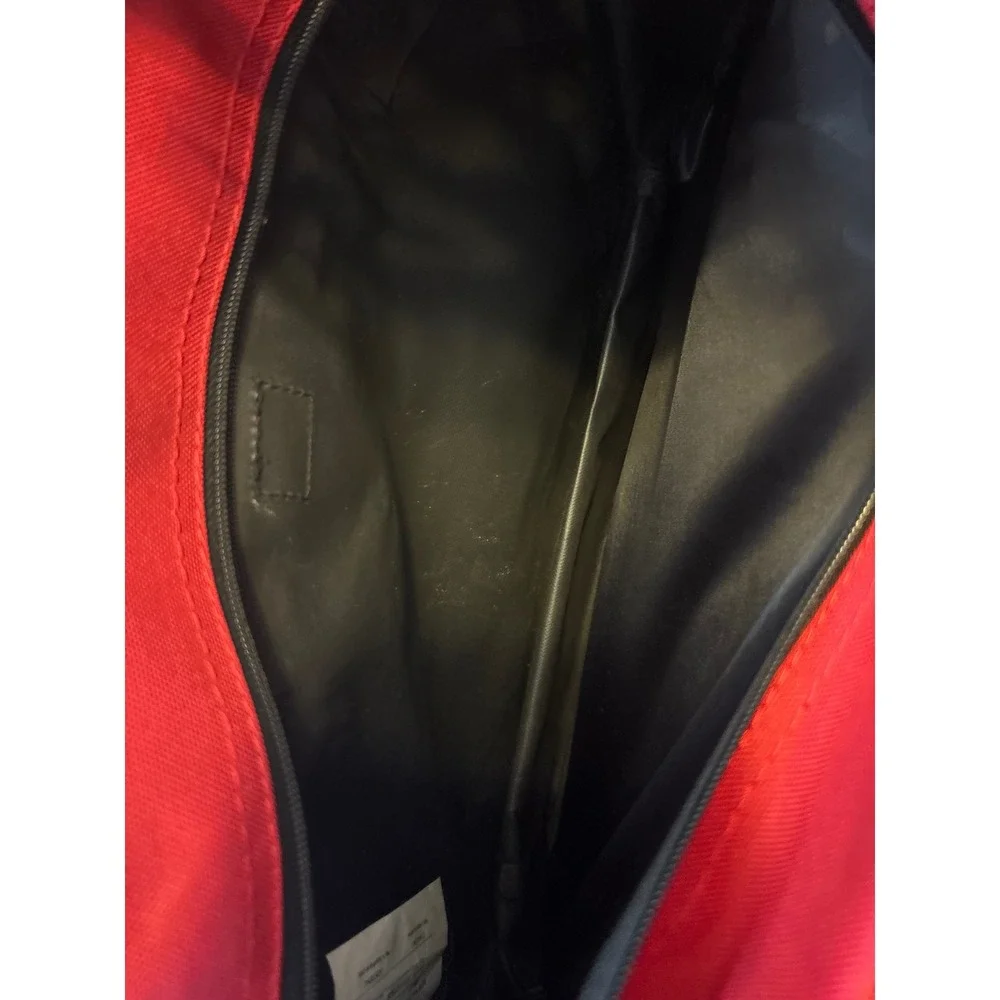 American Tourister Shoulder Bag Set 2 Pack‎ Red Black Canvas Travel Messenger